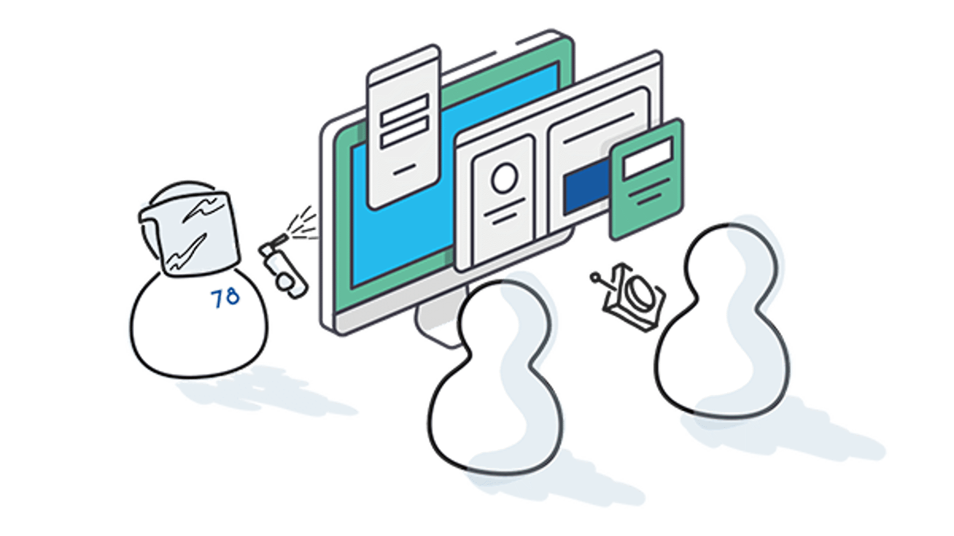 Developers developing websites